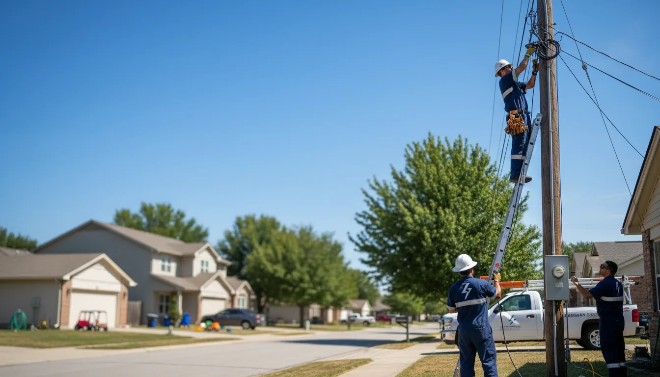 Residential electrician providing installation services in Stephens, AR